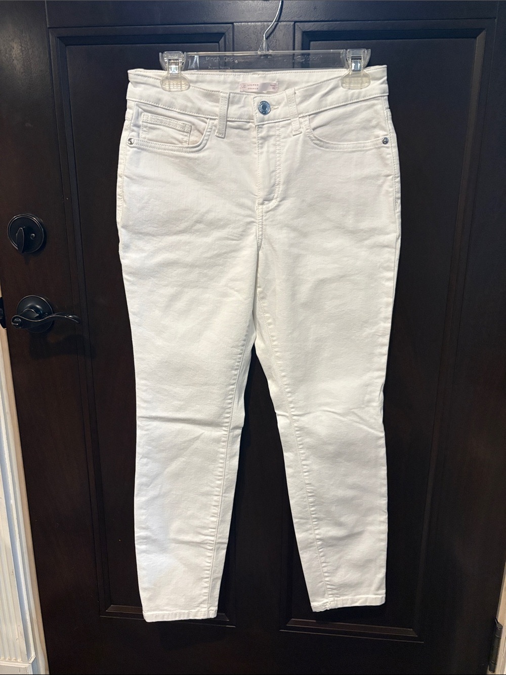 LC Lauren Conrad Crisp White Skinny Jeans
